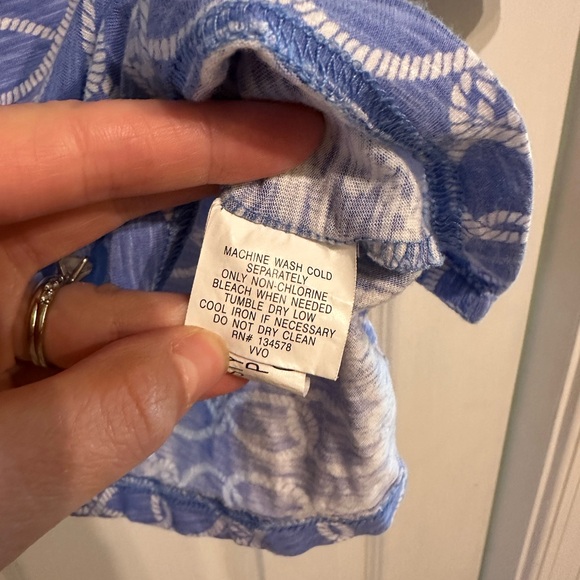 Vineyard Vines Women's Blue Nautical Rope Shirt - Picture 3 of 4